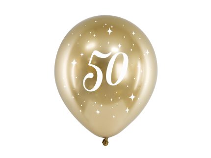 Balon-lateks zlat 50 (6kom)